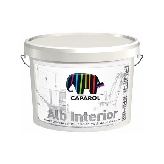 VOPSEA LAVABILA CAPAROL ALB INTERIOR 15L