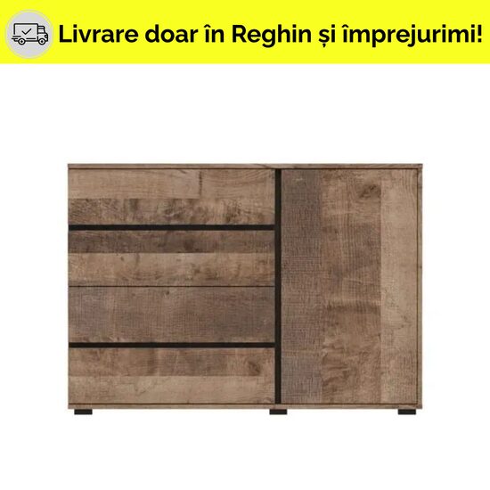 AVANGARD COMODA 4S+1U ST COLONIAL+CARBUNE