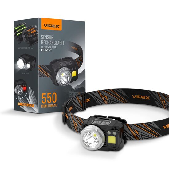 LANTERNA CAP LED REINC.+SENZOR VLF-H075C