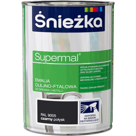 EMAIL UNIV.SNIEZKA NEGRU RAL9005 0.8L