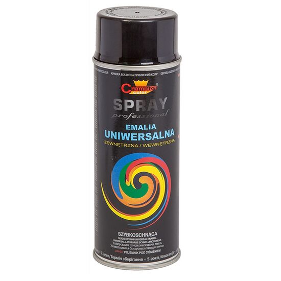 CHAMPION SPRAY UNIV.NEGRU LUCIOS RAL9017 400ML