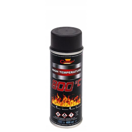 CHAMPION SPRAY TEMP.INALTE NEGRU RAL9011 400ML