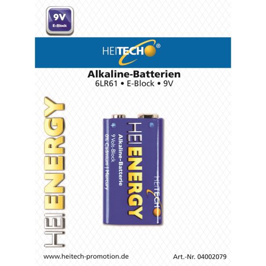 BATERIE ALK.E 9V 04002079 Heitech