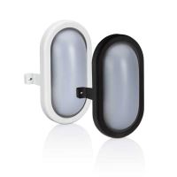 APLICA LED OVAL 6W 5000K NEGRU ASAL0650P