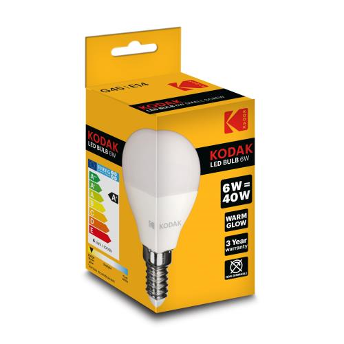 LED KODAK G45 E14 480LM LC 6W/55W Powercom