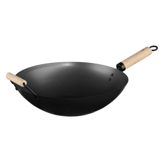 WOK METAL 35CM+MANER 111304 JJA