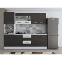 BUCATARIE KARINA 2.2 M ALB/WENGE