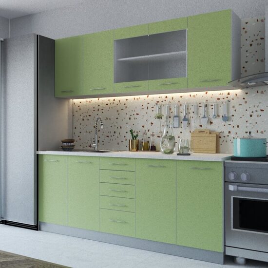 BUCATARIE GREEN 2 M VERDE/ALB