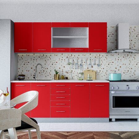 BUCATARIE RED 2 M ROSU/ALB