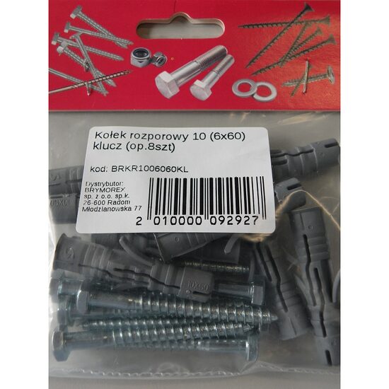 DIBLU 10+SURUB 6X60 8B BEKR1006060KL