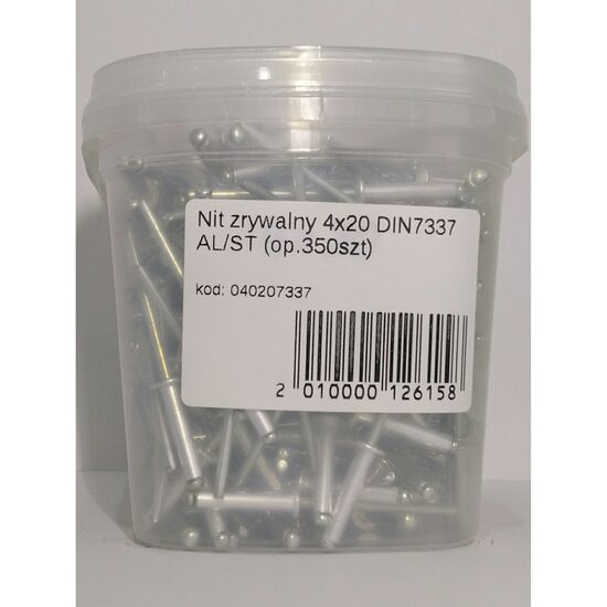 POP-NIT 4X20 DIN7337 AL/OT 350B 0402097105KD