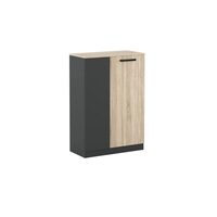OFFICE NEW COMODA KOM2D ANTRACIT/STEJAR SONOMA