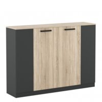 OFFICE NEW COMODA KOM4D ANTRACIT/STEJAR SONOMA