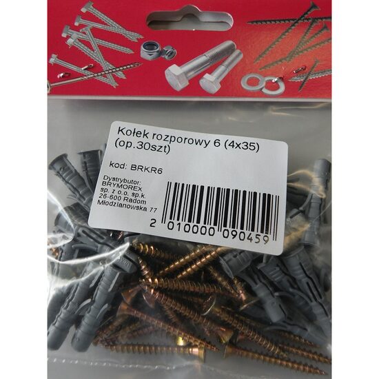 DIBLU 6+SURUB 4X35 30B BRKR6