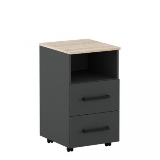 OFFICE NEW COMODA KON2S ANTRACIT/STEJAR SONOMA