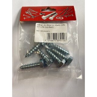 SURUB LEMN HEX.10X40 DIN571 6B 1004050105KM