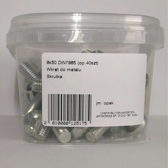 SURUB CAP BOMBAT 8X50 DIN7985 40B 0805020205KD