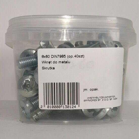 SURUB CAP BOMBAT 8X60 DIN7985 40B 0806020205KD