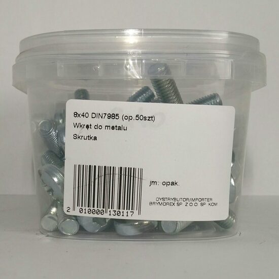 SURUB CAP BOMBAT 8X40 DIN7985 50B 0804020205KD