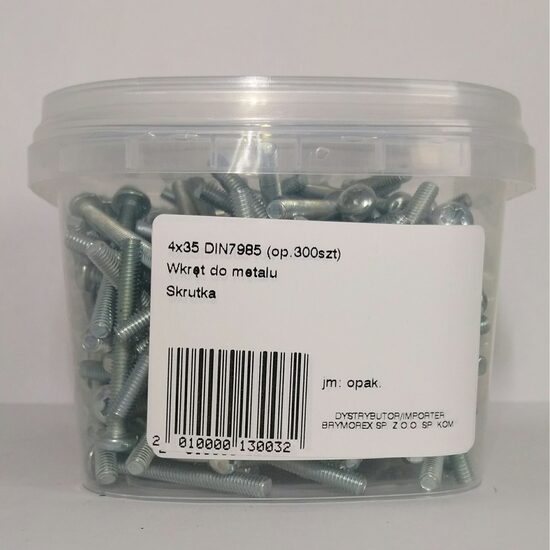 SURUB CAP BOMBAT 4X35 DIN7985 300B 0403520205KD