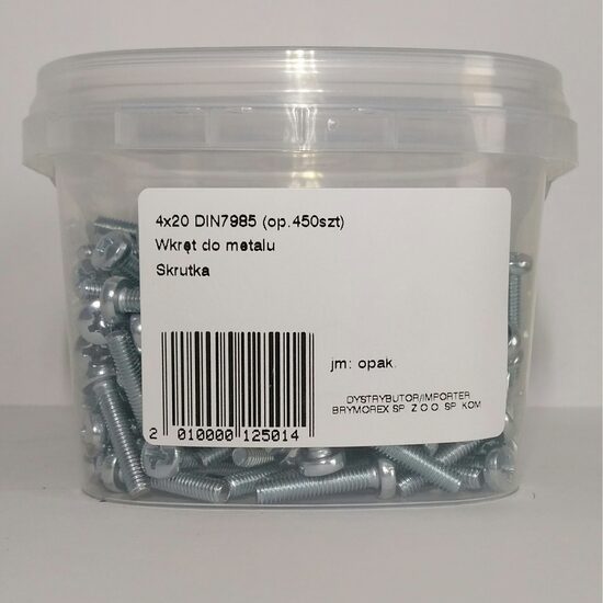SURUB CAP BOMBAT 4X20 DIN7985 450B 0402020205KD