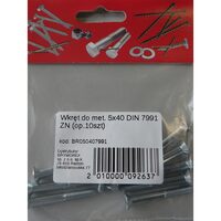 SURUB CAP INECAT 5X40 INBUS DIN7991 10B BR050407991