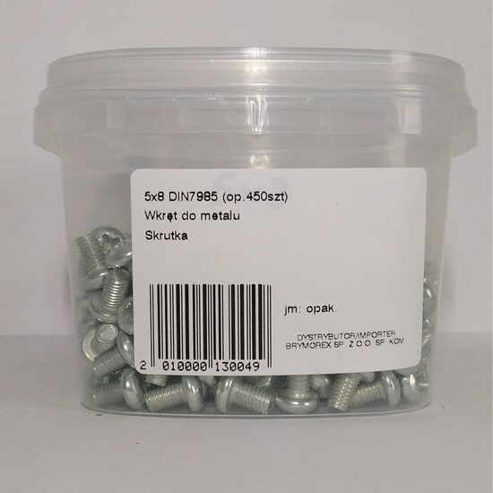 SURUB CAP BOMBAT 5X8 DIN7985 450B 0500820205KD