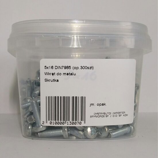 SURUB CAP BOMBAT 5X16 DIN7985 300B 0501620205KD