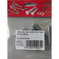 SURUB CAP INECAT 6X40 INBUS DIN7991 8B BR060407991
