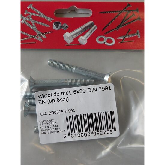 SURUB CAP INECAT 6X50 INBUS DIN7991 6B BR060507991