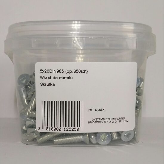 SURUB CAP INECAT 5X20 DIN965 350B 0502020805KD