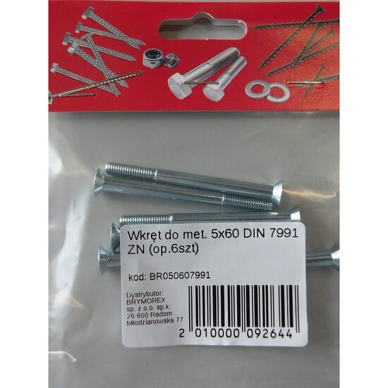 SURUB CAP INECAT 5X60 INBUS DIN7991 6B BR050607991