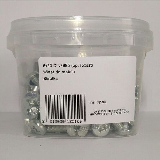 SURUB CAP BOMBAT 6X20 DIN7985 150B 0602020205KD