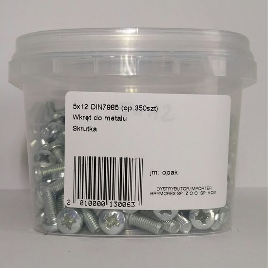 SURUB CAP BOMBAT 5X12 DIN7985 350B 0501220205KD
