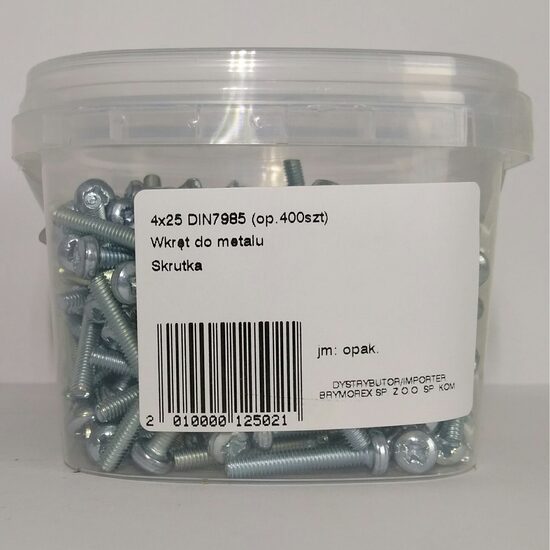 SURUB CAP BOMBAT 4X25 DIN7985 400B 0402520205KD