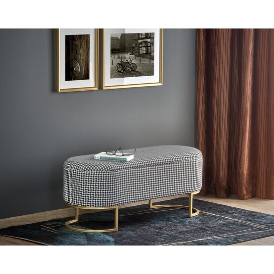 BANCHETA HARMONY NEGRU/ALB/AURIU