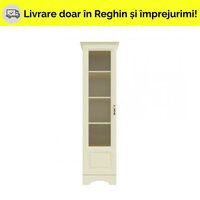 BOSTON PENAR VITRINA 1D1S STANGA IVORY/VANILIE SUPREMAT MDF