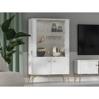 GOLDIN 03 VITRINA 2D ALB/ALB LUCIOS