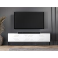 CLEARING 04 COMODA TV 3K ALB/BAZA NEGRU