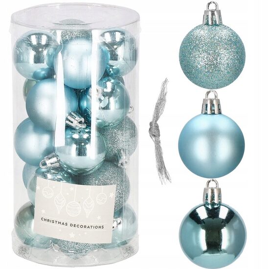 XMAS GLOBURI 20BUC MIX ALBASTRU CA0842