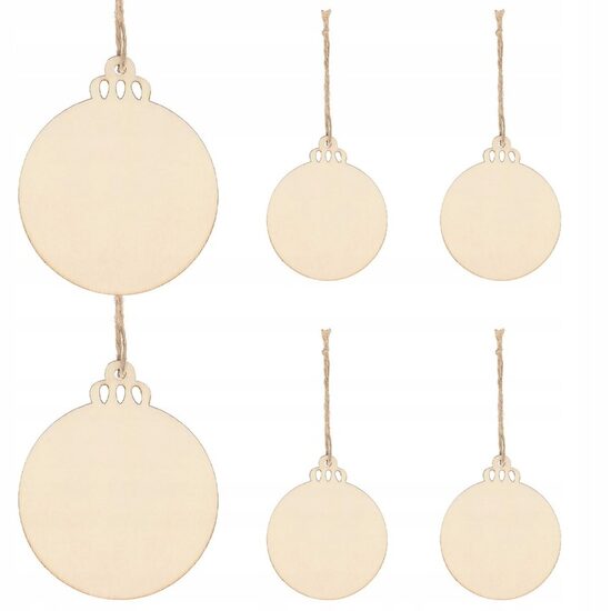 XMAS DECOR LEMN GLOB 6BUC CA0769