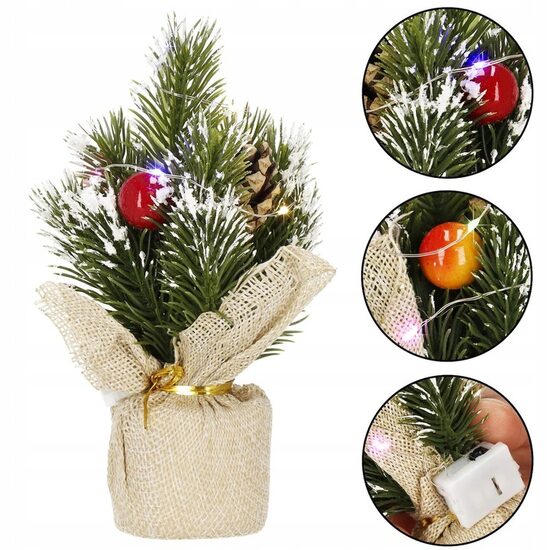XMAS BRAD LED 17CM CA1048