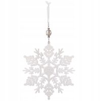 XMAS DECOR FULG ALB 17CM CA0081