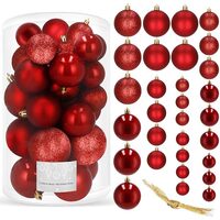 XMAS GLOBURI 4/5/6CM 30BUC MIX ROSU CA0179
