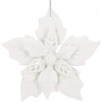 XMAS DECOR STEAUA CRACIUNULUI ALBA 12CM CA0776