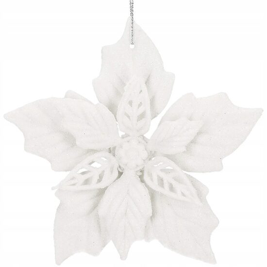 XMAS DECOR STEAUA CRACIUNULUI ALBA 12CM CA0776