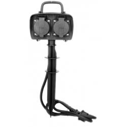 PRIZA GRADINA 2X2P+Z 1.5M OR-AE-13138(GS) Orno