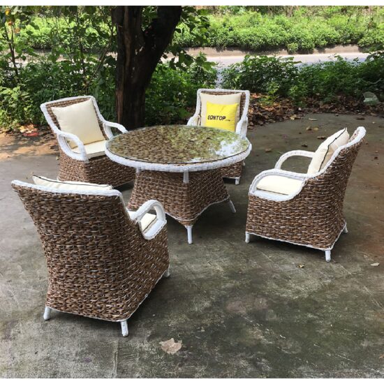 MOB.GR.SET RATTAN 1M 80X75 + 4S ETP-XDL211