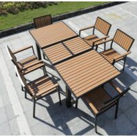 MOB.GR.SET POLYWOOD 1M 200X90X74 + 6S ETP-PY300-N