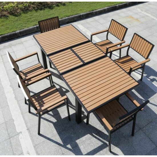 MOB.GR.SET POLYWOOD 1M 200X90X74 + 6S ETP-PY300-N